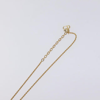 Christian Dior CD Pendant Necklace Gold-plated