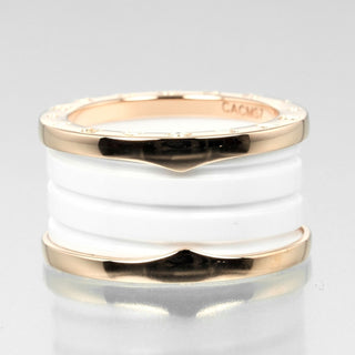 Bvlgari B.Zero1 Four Band Ring 18K Rose Gold and Ceramic