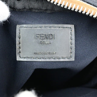 Fendi Logo Patch Messenger Bag Pequin Nylon