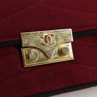 Chanel Pagoda Flap Bag Cotton and Lambskin