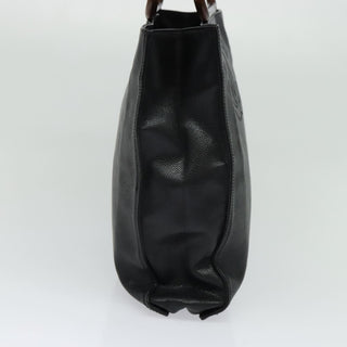 Chanel Vintage Wooden Ring Tote Caviar