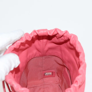 Chanel Chain Frame CC Drawstring Bucket Bag Lambskin