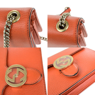Gucci Interlocking Shoulder Bag Leather