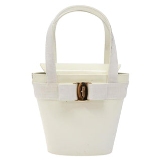 Salvatore Ferragamo Vara Bow Top Handle Bucket Bag Patent Leather
