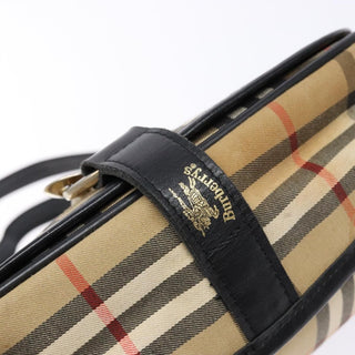 Burberry Flap Shoulder Bag Nova Check Coated Canvas
