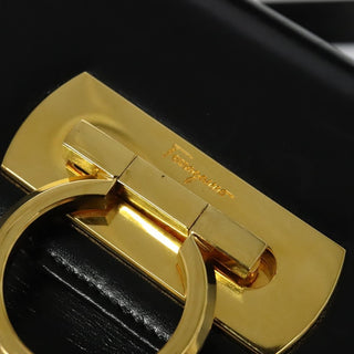 Salvatore Ferragamo Gancini Convertible Top Handle Bag Leather