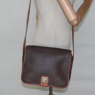 Celine Macadam Shoulder Bag PVC Leather