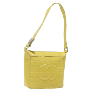 Chanel Chocolate Bar CC Shoulder Bag Quilted Leather