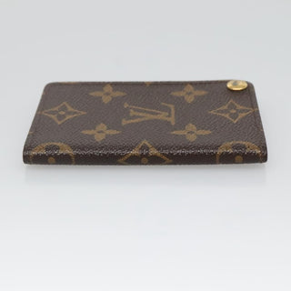 Louis Vuitton Porte Cartes Pression Card Case Monogram Canvas