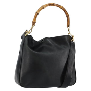 Gucci Diana NM Bamboo Shoulder Bag Leather