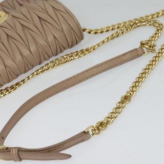 Miu Miu Chain Flap Crossbody Bag Matelasse Leather