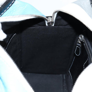 Balenciaga Bazar Convertible Tote Striped Leather