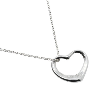 Tiffany & Co. Elsa Peretti Open Heart Pendant Necklace Sterling Silver