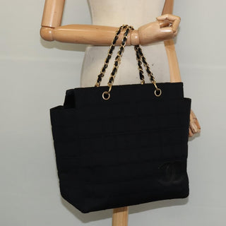 Chanel Chocolate Bar Chain Tote Quilted Jersey