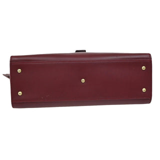 Gucci Belt Buckle Top Handle Bag Leather