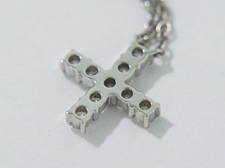 Harry Winston Cross Pendant Necklace Platinum with Diamonds