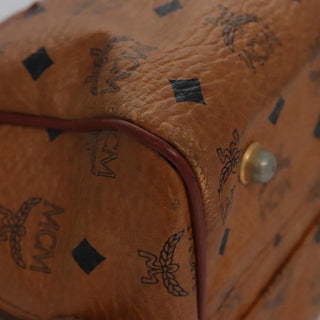 MCM Visetos Handbag Canvas and Leather