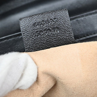 Gucci GG Marmont Flap Bag Diagonal Quilted GG Canvas with Leather