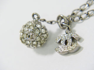 Chanel CC Necklace Metal and Rhinestone