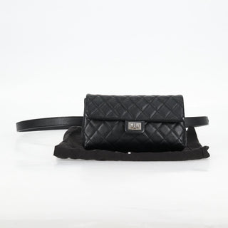 Chanel Uniform Reissue Belt Bag Quilted Grained Leather