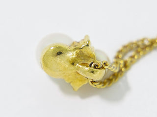 Christian Dior J'Adior Star Pearl Drop Earrings Metal with Faux Pearls and Crystals