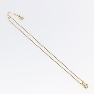 Christian Dior CD Pendant Necklace Metal