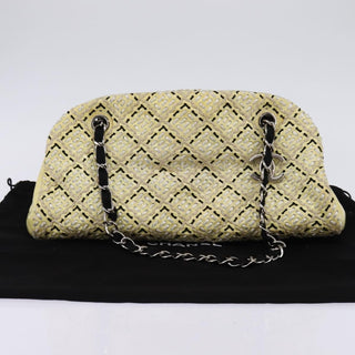 Chanel Just Mademoiselle Bag Woven Stitch Patent