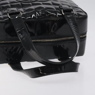 Chanel Chocolate Bar CC Bowler Bag Quilted Patent