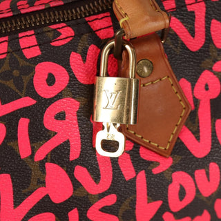 Louis Vuitton Speedy Handbag Limited Edition Monogram Graffiti