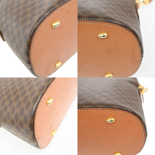 Celine Vintage Macadam Shoulder Bag Canvas