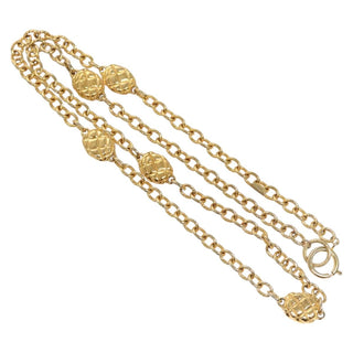 Chanel CC Quilted Medallion Chain Belt Metal