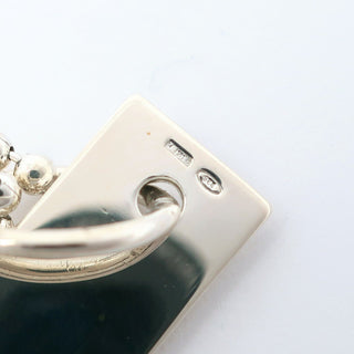 Gucci Logo Bar Double Ball Necklace Silver 925