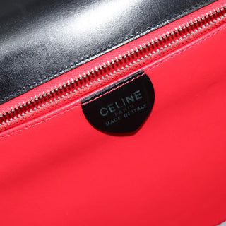 Celine Vintage Top Handle Bag Glazed Leather