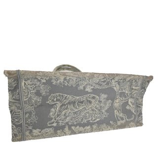 Christian Dior Book Tote Embroidered Canvas