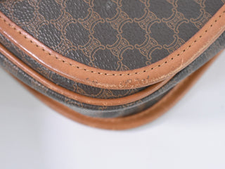 Celine Vintage Macadam Shoulder Bag Canvas