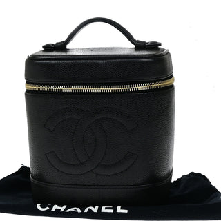 Chanel Vintage Timeless Vanity Case Caviar