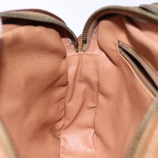 Celine Vintage Macadam Shoulder Bag Canvas and Leather