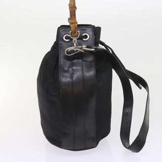 Gucci Vintage Bamboo Shoulder Bag Nylon