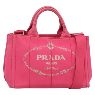Prada Canapa Convertible Tote Canvas