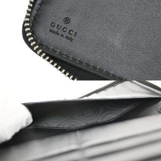 Gucci Signature Zip Around Wallet Guccissima Leather