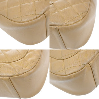 Chanel Logo Chain Shoulder Bag Leather