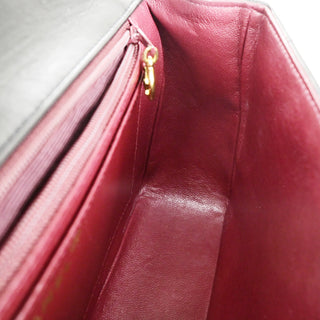 Chanel Vintage Twin Top Handle Flap Bag Quilted Lambskin