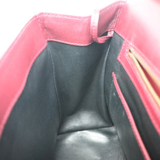 Gucci Belt Buckle Top Handle Bag Leather