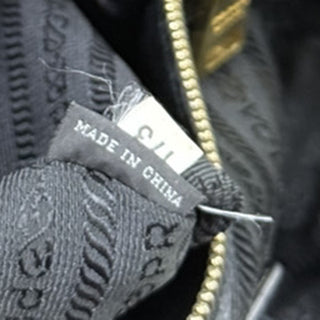 Prada Front Pocket Convertible Tote Vitello Shine