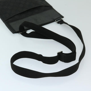 Gucci Vintage Flat Messenger Bag GG Canvas and Leather