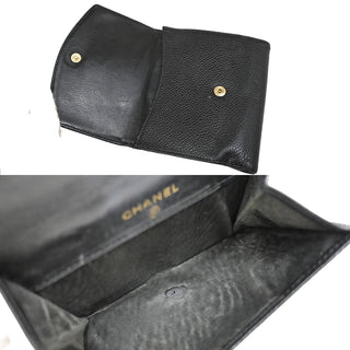 Chanel Vintage Timeless Bifold Wallet Caviar