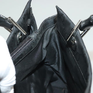 Gucci Vintage Bamboo Handle Tote GG Nylon