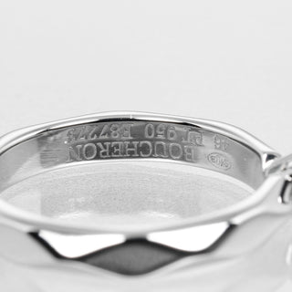 Boucheron Solitaire à facette Platinum