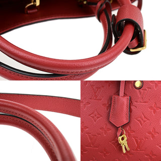 Louis Vuitton Montaigne Handbag Monogram Empreinte Leather