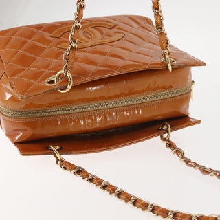 Chanel Vintage Petite Timeless Tote Quilted Patent